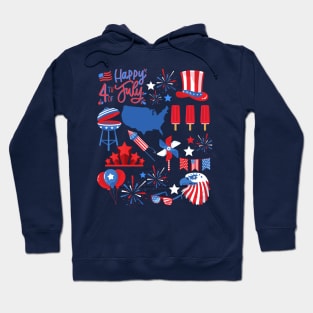 Fourth of July America Patriotic Hoodie